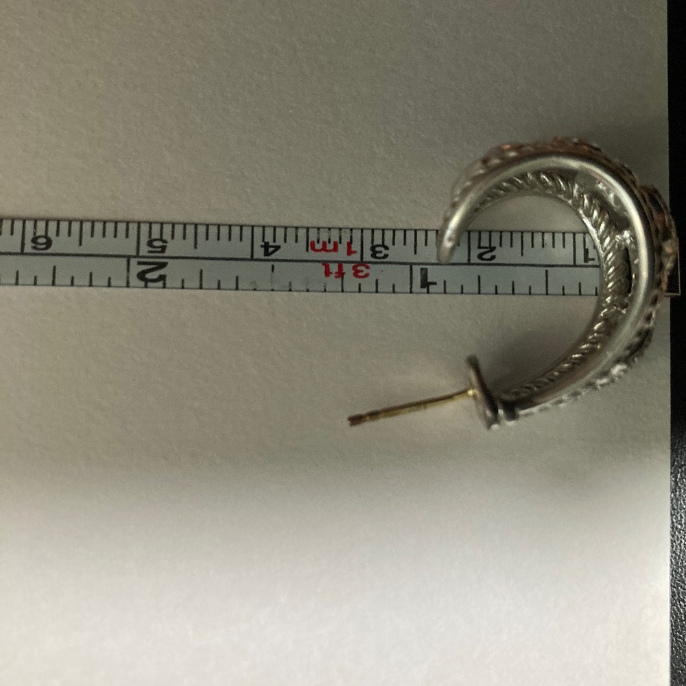 David Yurman Quatrefoil 18K White Gold and Diamonds